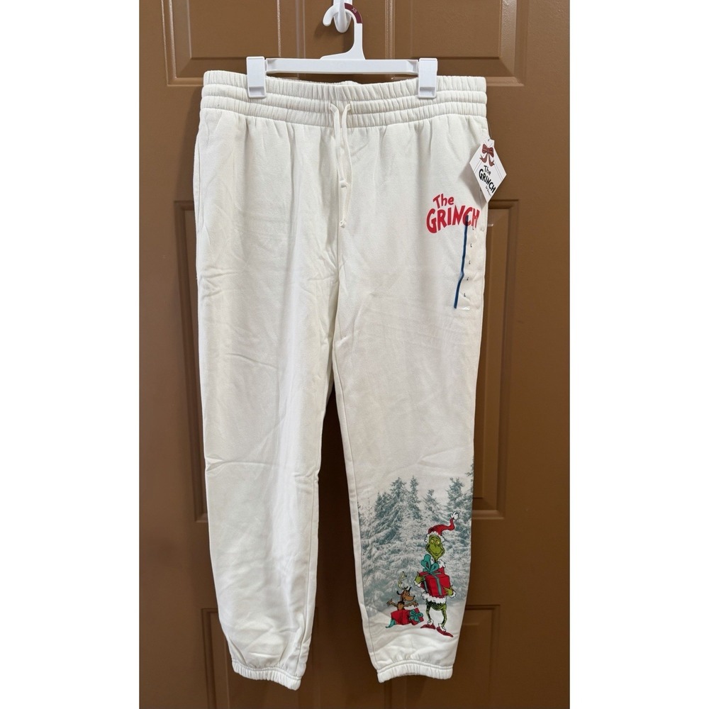 Dr. Seuss Women's "How the Grinch Stole Christmas" Graphic Jogger Pants Sz L NWT - Picture 5 of 6